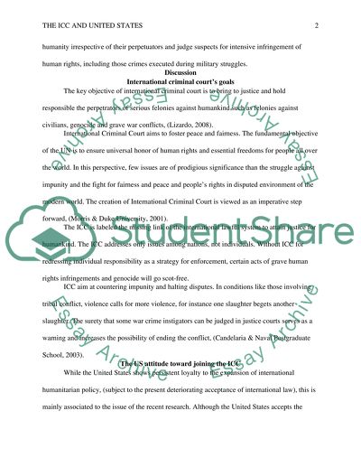 United States and the International Criminal Court