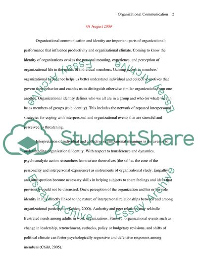 Organizational Communication Unit 6 Project