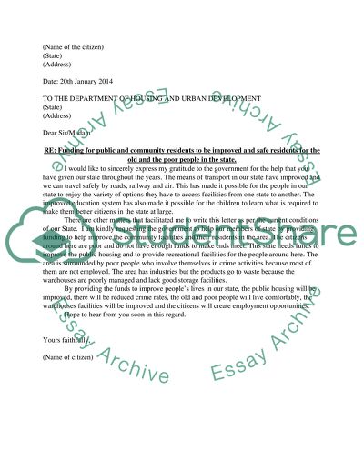 Funding for Public and Community Residents