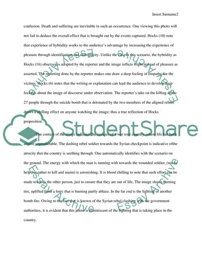 Analysis of Syrian Rebel Photo Rhetoric