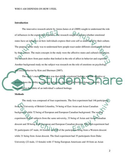 A review of who I depend on how I feel