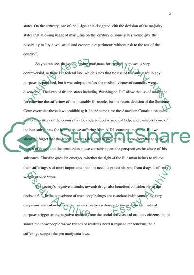 Marijuana in medical purposes