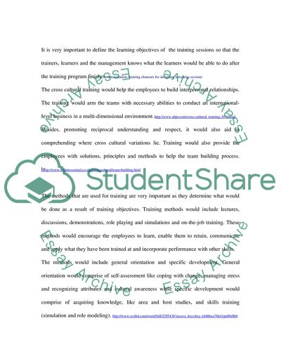 Improving the Ability of Employees to Work in Unfamiliar Environments