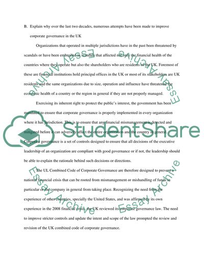 Corporate Governance with Reference to Shareholders and Stakeholder Interests