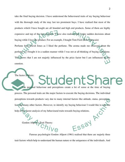 Consumer Behavior Portraiting