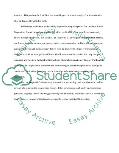 Democracy in America by Alexis DeTocqueville and Roughing it by Mark Twain