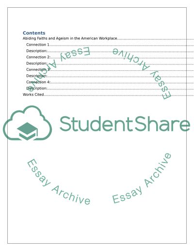 Abiding Faith and the Ageism in the American workplace