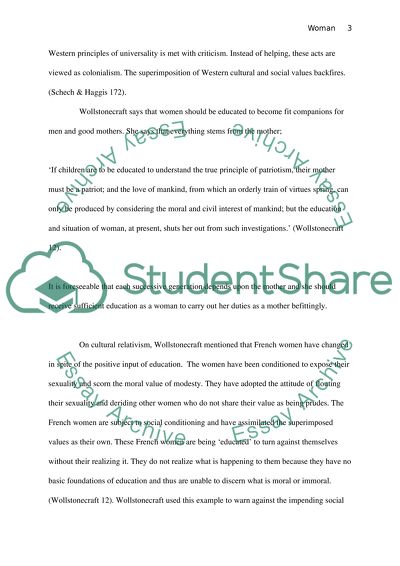 Wollstonecrafts Feminism