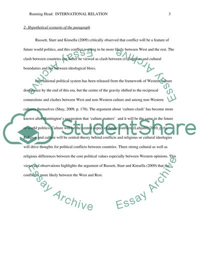 Discussion 8 international relations