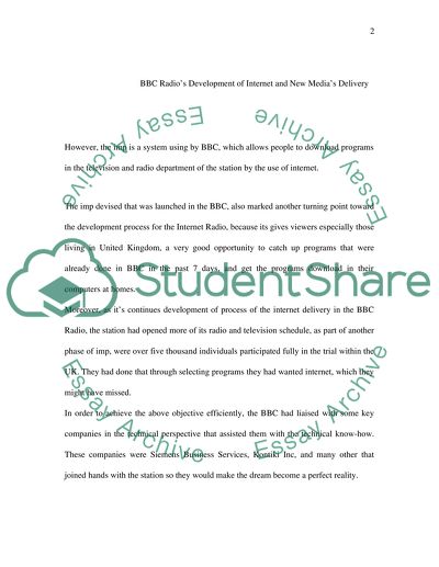 BBC Radios Development
