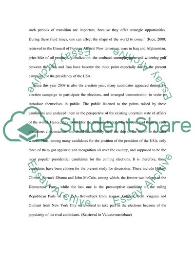 Analyze the Current Presidential Campaign