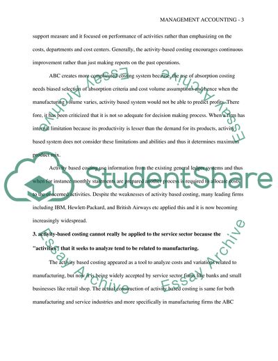 Mangement accountting