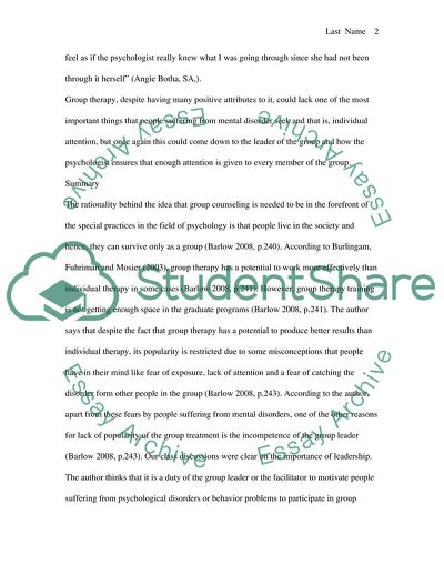 Group Psychotherapy Practice