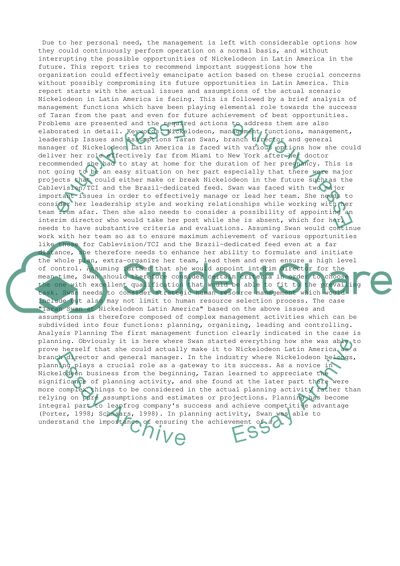 Taran Swan at Nickelodeon Latin America