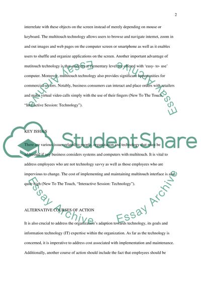 Advantages of Multitouch Technology