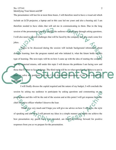 Funding a Distance Learning Company