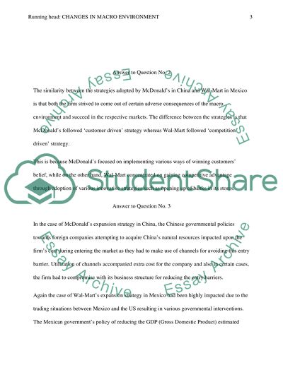 Changes in Maro environment