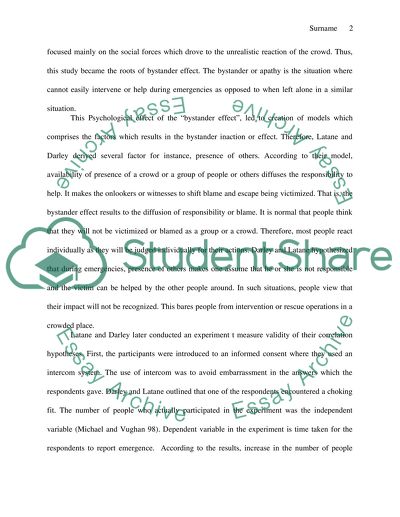 The Observer Effect and the Effect of Social Inaction