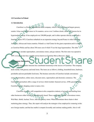 Carrefour Marketing Strategies in Poland