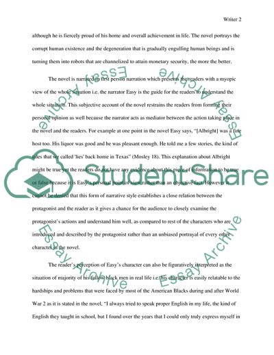 The Comparison of Narration Styles of Devil in a Blue Dress and The Maltese Falcon