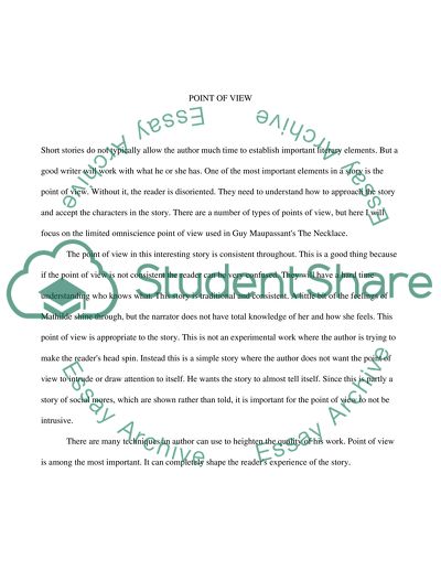 Analyzing Point of View