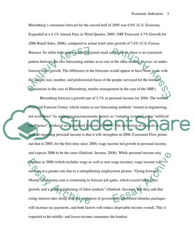 Analysis of Economic Indicators: Retail Sales and Personal Income