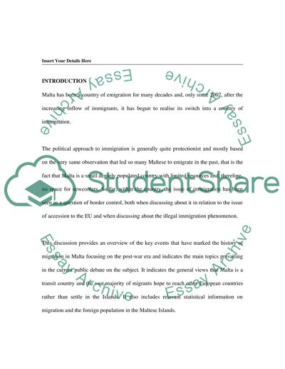 Malta in the Outcomes of Post-War Emigration