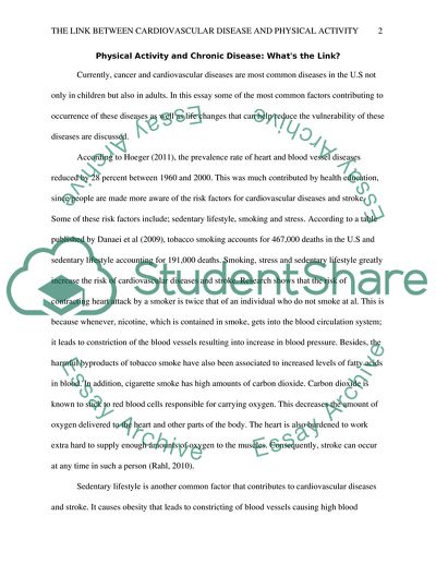 Physical Activity and Chronic Disease: Whats the Link