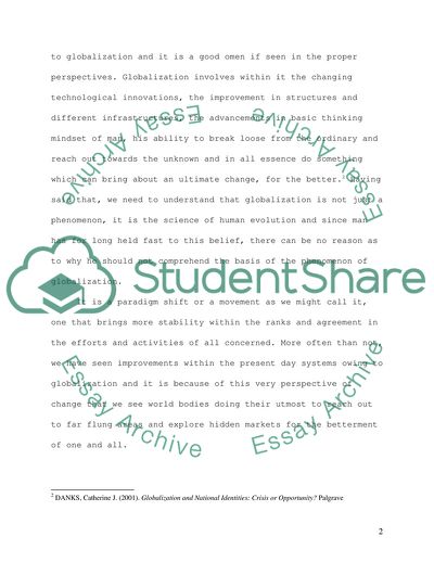 Are Nationalism and National Identities Irrelevant in a Global World