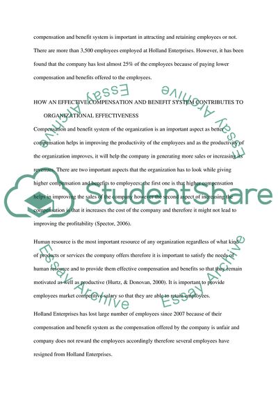 Design and Implementation of an Effective Compensation and Benefit System