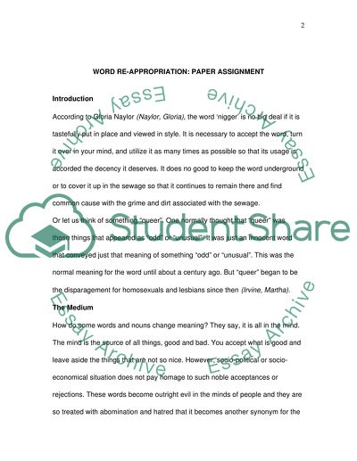 Word Reappropriation