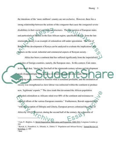 British Imperialism and Colonialism in Kenya