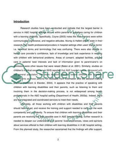 Providing Healthcare For Children With Learning Disabilities