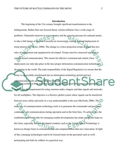 The Future of Battle Command on the Move