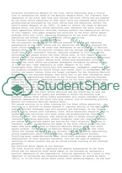 Solutions to Manner Problem