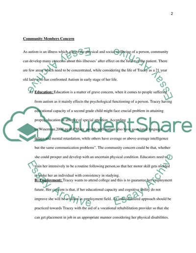 Autism case study essay