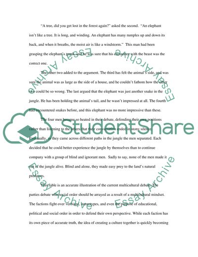 Culture and Multiculturalism