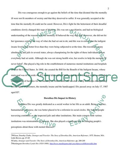 Dorothea Lynde Dix - a Historical Figure