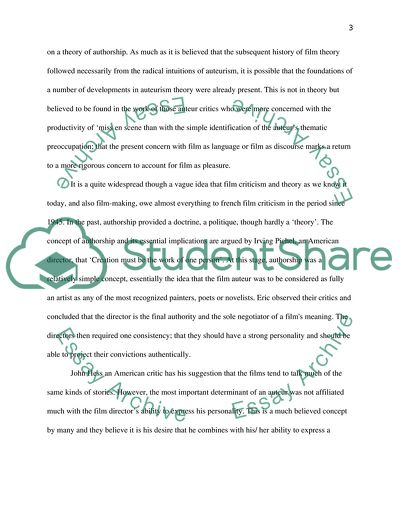 Theories of Authorship