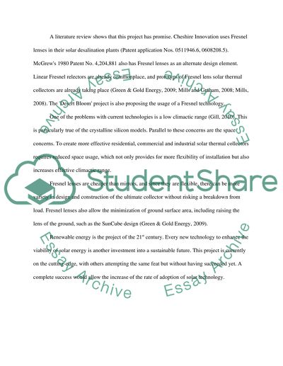 Improvement of solar thermal collector