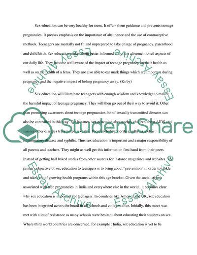 Is Sex Education Beneficial or Harmful to Teenagers