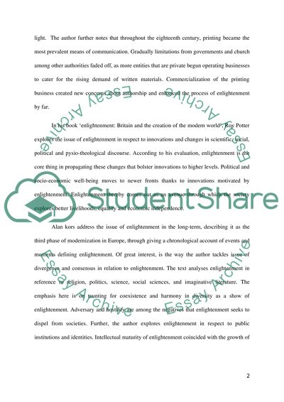 History - Enlightenment and Modernity