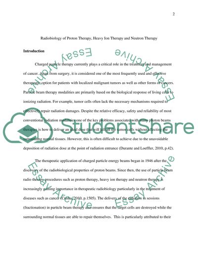 Radiobiology of proton therapy, heavy ion therapy and neutron therapy