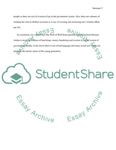 The Wolf of Wall Street