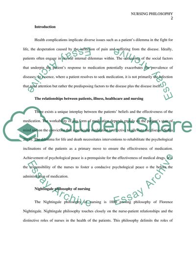 Philosophies of Nursing