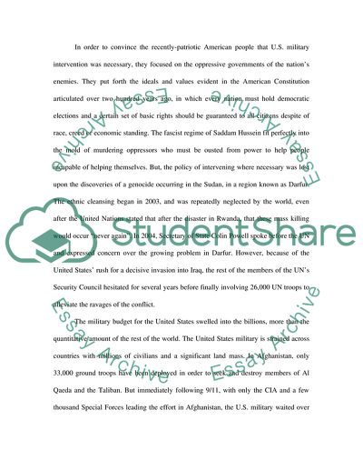 United States Military Foreign Policy