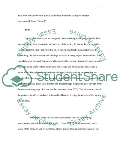 Are Marketers Responsible for the Use of Harmful Products in Society