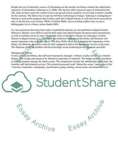 Specifics of Management in Libraries