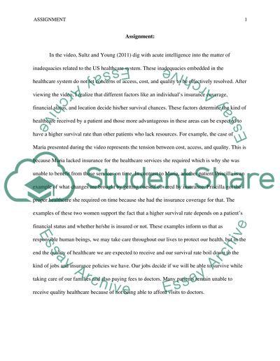 Acute Intelligence and Inadequacies Related to the US Healthcare System