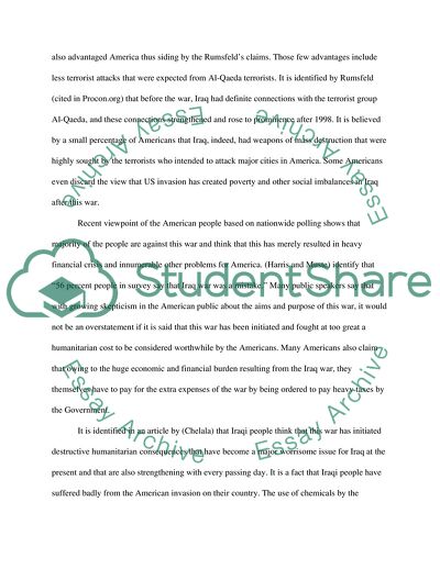 American Invasion on Iraq